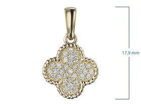 Подвеска из желтого золота э0312пд04220303