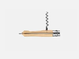 Нож складной Opinel №10 со штопором, сталь Sandvik 12C27, рукоять бук