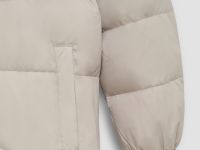 Пуховик с воротником-стойкой