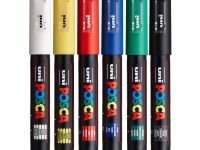 Набор маркеров POSCA PC-1M стандартные цвета 6 шт