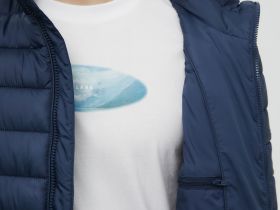 Стеганая куртка с воротником-стойкой