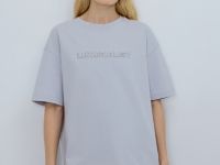 Футболка с 3D-вышивкой, Серый