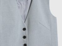 Жилет из поливискозы, Серый