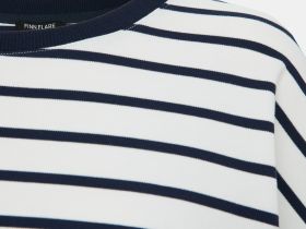 Футболка в полоску свободного силуэта