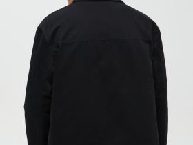 Утепленная куртка с вельветовым воротником