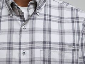 Рубашка из хлопковой фланели в клетку