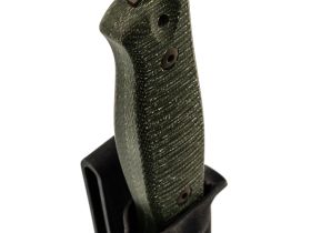Охотничий нож Hot Knife Hoot, сталь D2 cerakote camo, рукоять зелёная микарта