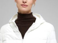 Стеганый пуховик с натуральным пухом