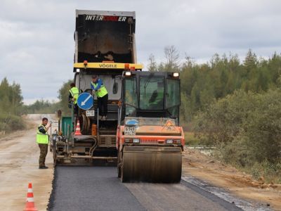 Покрытие асфальта на автодороге «Амга» Якутии продолжится в текущем году