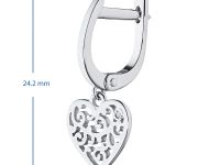 Серьги из серебра с бриллиантами э0601сг07174400