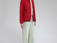 Стеганый пуховик с натуральным пухом