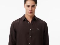 Мужская льняная рубашка Lacoste