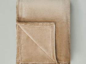 Плед Supersoft, серо-бежевый