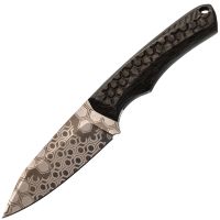 Нож Pocket Wolf Кело, сталь Elmax, рукоять карбон, гравировка соты