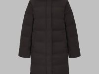 Длинный пуховик с натуральным пухом