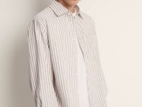 Рубашка свободного силуэта в полоску