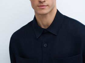 Рубашка из лиоцелла, Черный