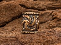 Бусина для темляка Символ Рода, бронза