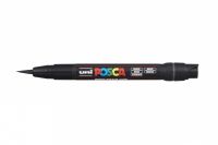 Маркер UNI "POSCA" PCF-350, кисть, цвет черный