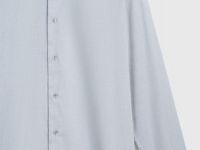 Рубашка из ткани шамбре, Серый