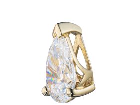 Классическая подвеска из желтого золота э0312пд11231154_white