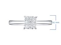 Классическое кольцо из белого золота э4712кц04210659_white