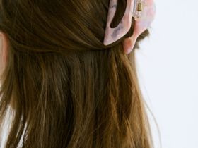 Заколка-краб для волос для девочек, Розовый