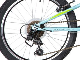 Детский велосипед Novatrack Racer 20, год 2020, цвет Голубой