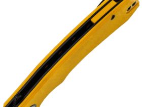 Раскладной нож Petrified Fish Waterspout, сталь 14C28N с покрытием PVD, рукоять желтый G10