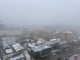 Фотофакт: в Якутске выпал первый снег