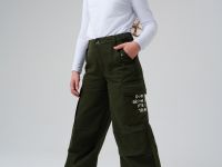 Брюки текстильные для девочек