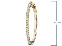 Серьги из желтого золота с бриллиантами э0301сг10200134