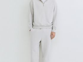 Толстовка на молнии с капюшоном, Белый