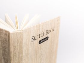 Скетчбук для графики Малевичъ "GrafArt" Light Wood 14,5х19 см 80 л 150 г