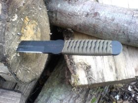 Спортивный нож Cold Steel True Flight Thrower, сталь 1055C, рукоять паракорд, черный/зеленый