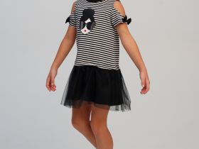 Платье трикотажное для девочек