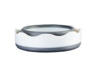 Стакан для воды "Ладога" складной, диаметр 9,5 см, высота 7 см, серый