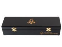 Авторский нож Медведь, сталь мозаичный дамаск, подарочная шкатулка