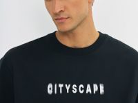 Футболка с принтом, Черный