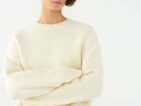 Джемпер оверсайз с шерстью, Желтый