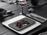 Villeroy & Boch Тарелка 28 х 17 см Black/Gray Manufacture Rock Villeroy & Boch