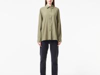 Женская хлопковая рубашка Lacoste Loose Fit