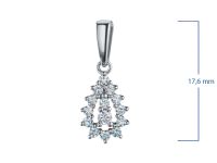 Классическая подвеска из серебра э0612пд08189300_white