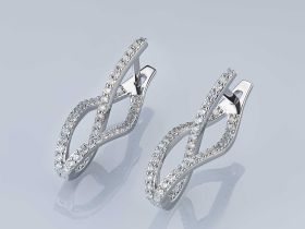 Серьги из белого золота э4712сг10200659
