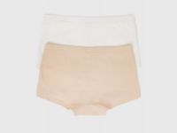 Трусы-шорты для девочек, 2 шт., Белый
