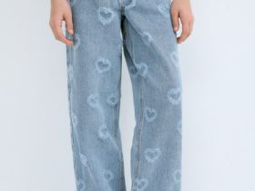 Прямые джинсы Straight для девочек, Голубой