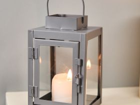 Подсвечник Lanterno, серый