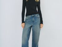 Лонгслив из вискозы, Черный