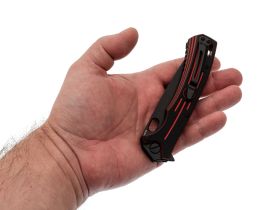 Складной нож НОКС Майор, сталь VG10, рукоять G10, черно-красный