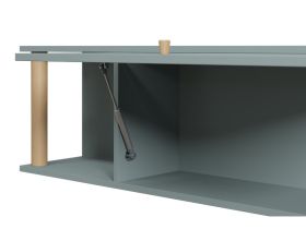 Полка Дикинс 120x35 Серо-зеленый